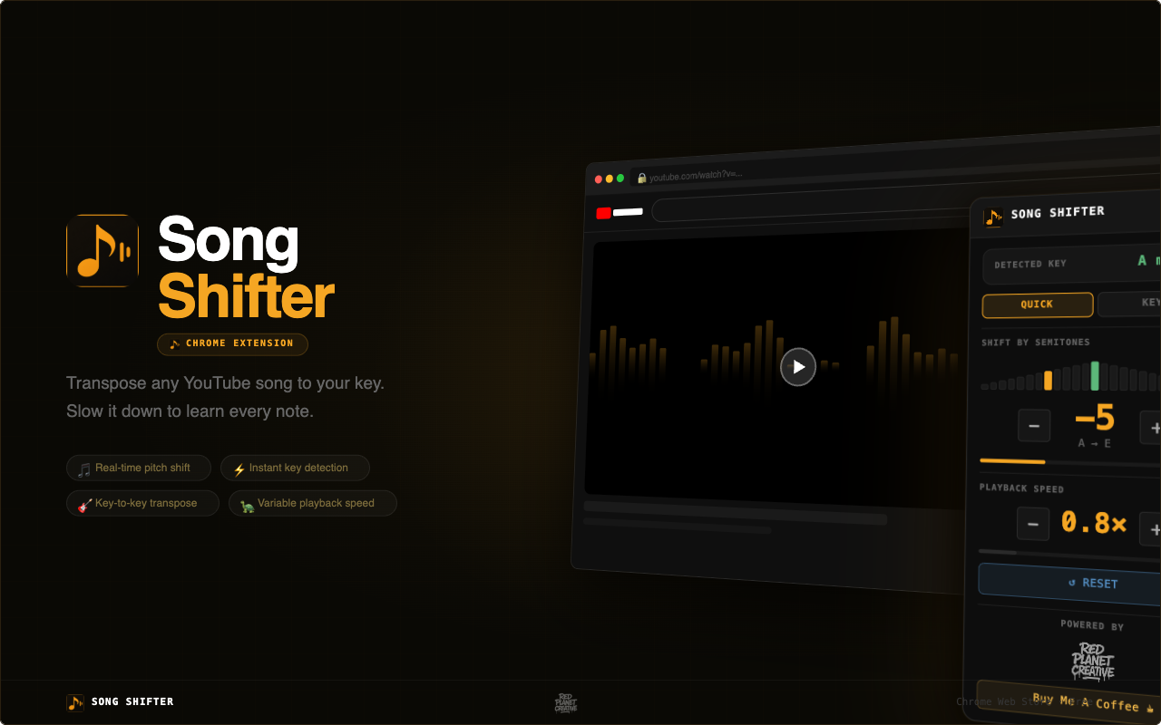 Song Shifter in action